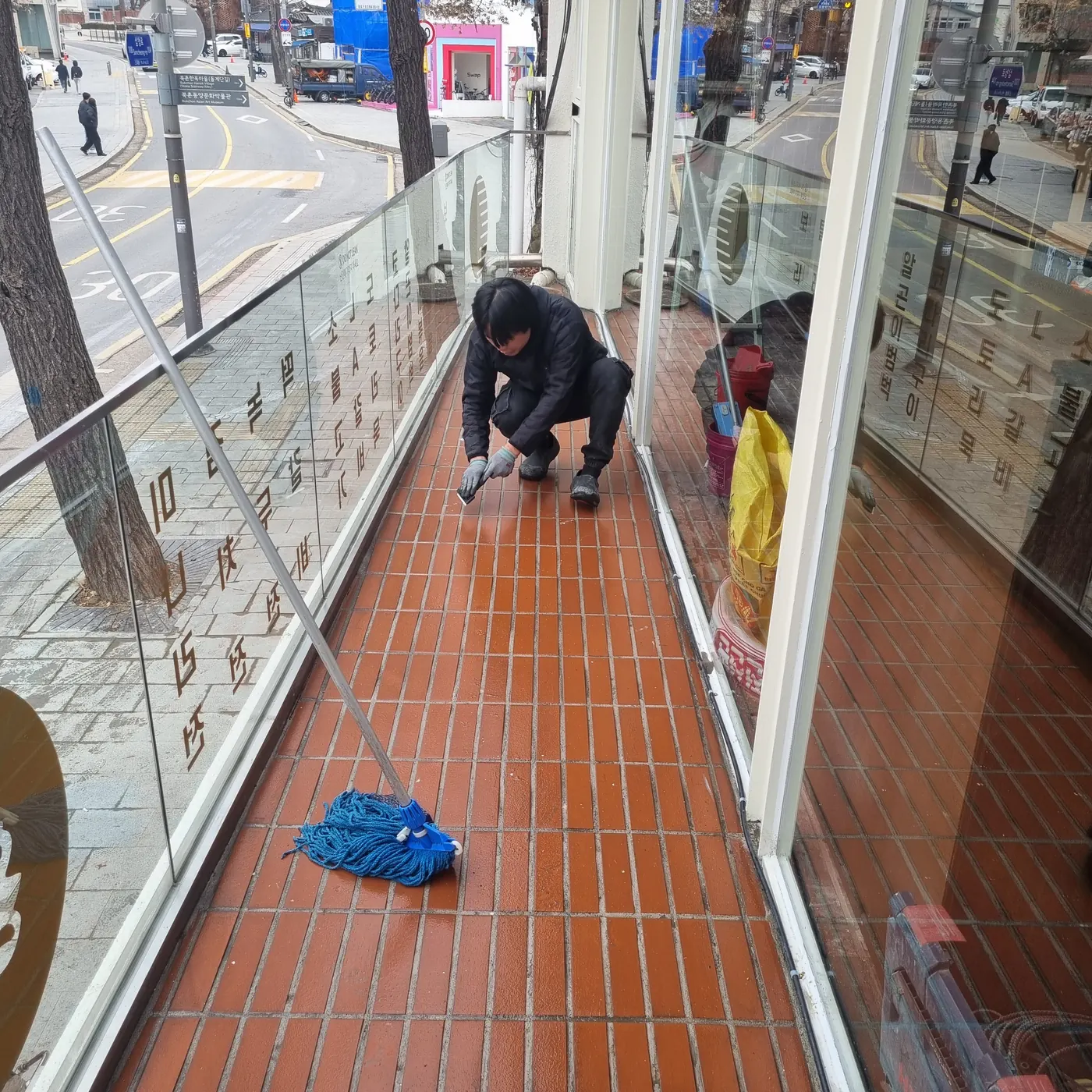 주방 바닥 세정 — 고령군 식당청소 현장