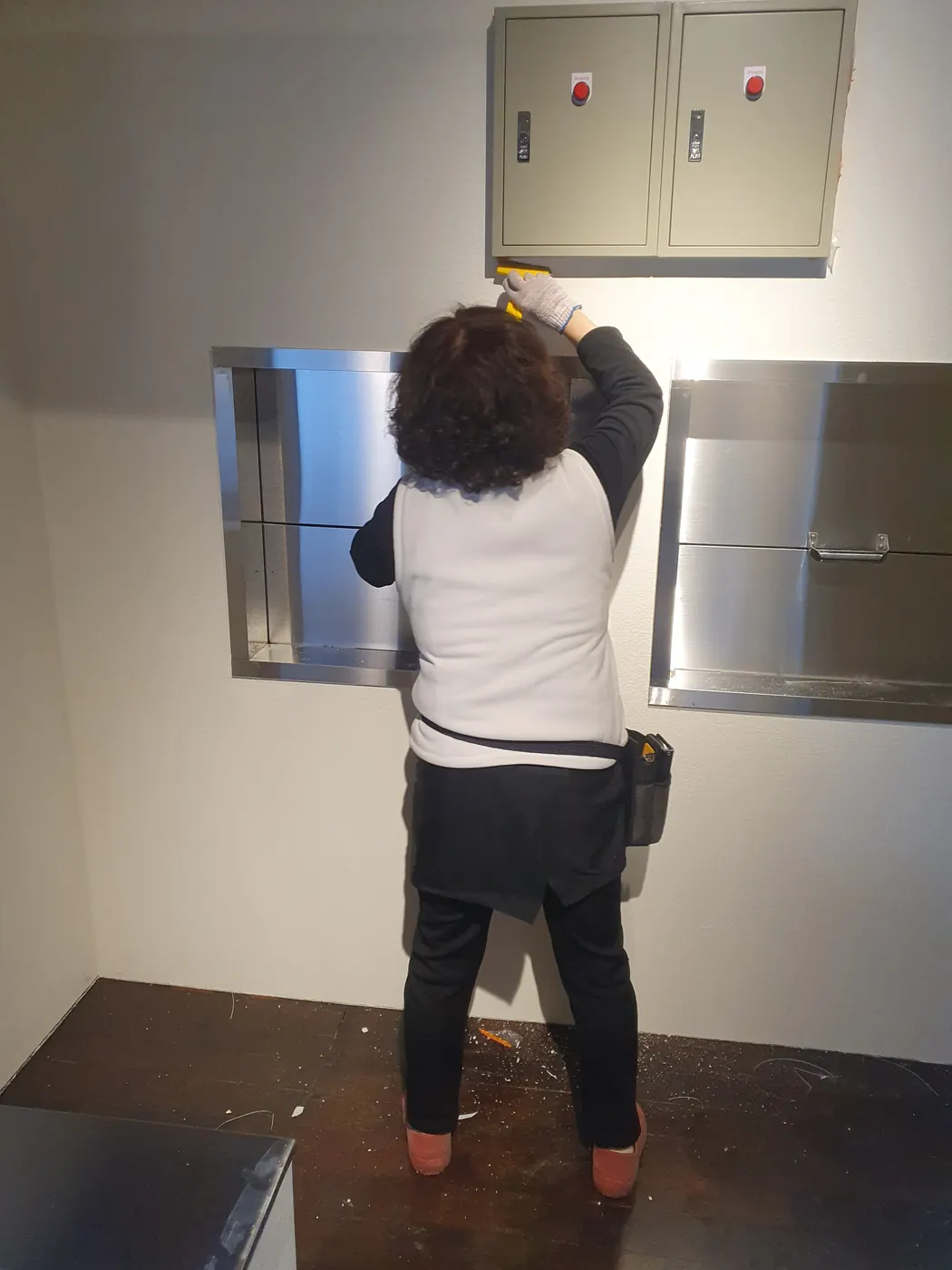 세정 진행 — 성주군 식당청소 현장