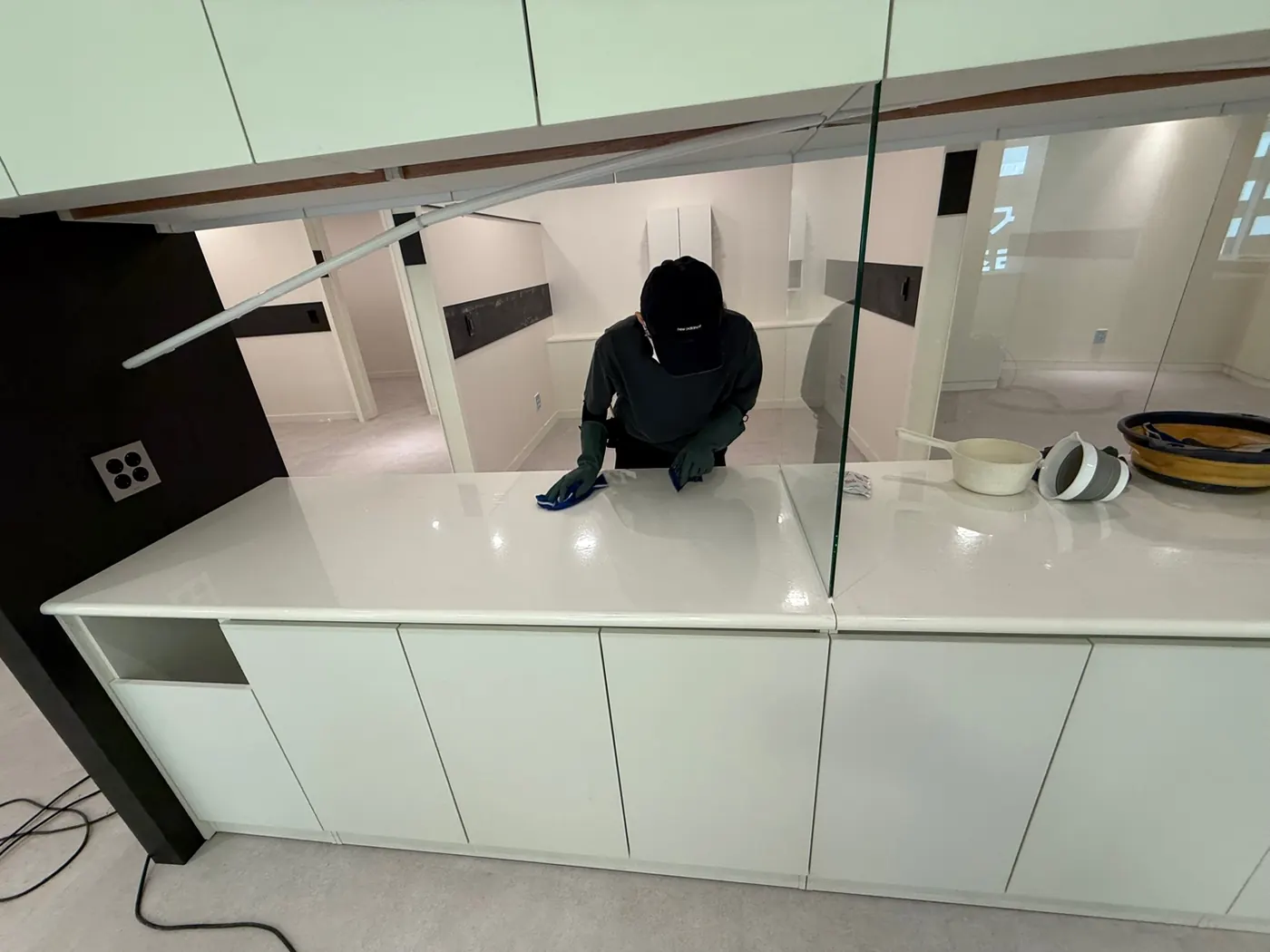 작업 진행 — 영천시 상가청소 현장