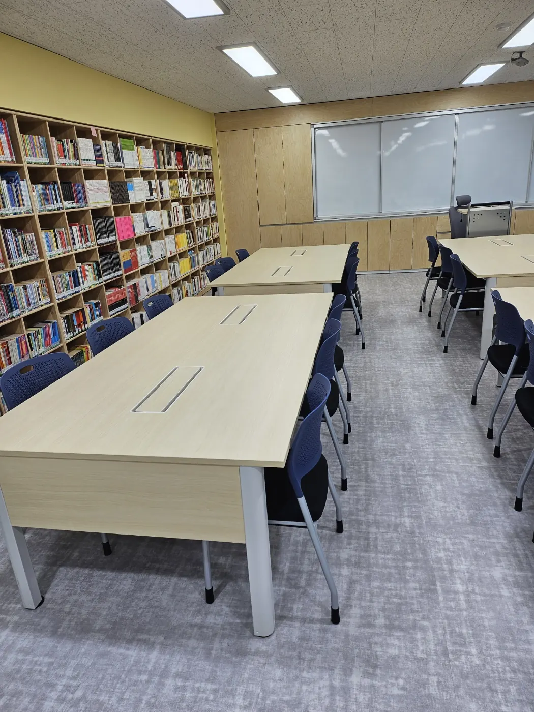 도서관 정리 — 경북남부 학교청소 현장